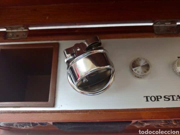 Vintage: Radio Top Star con mechero, en madera - Foto 4