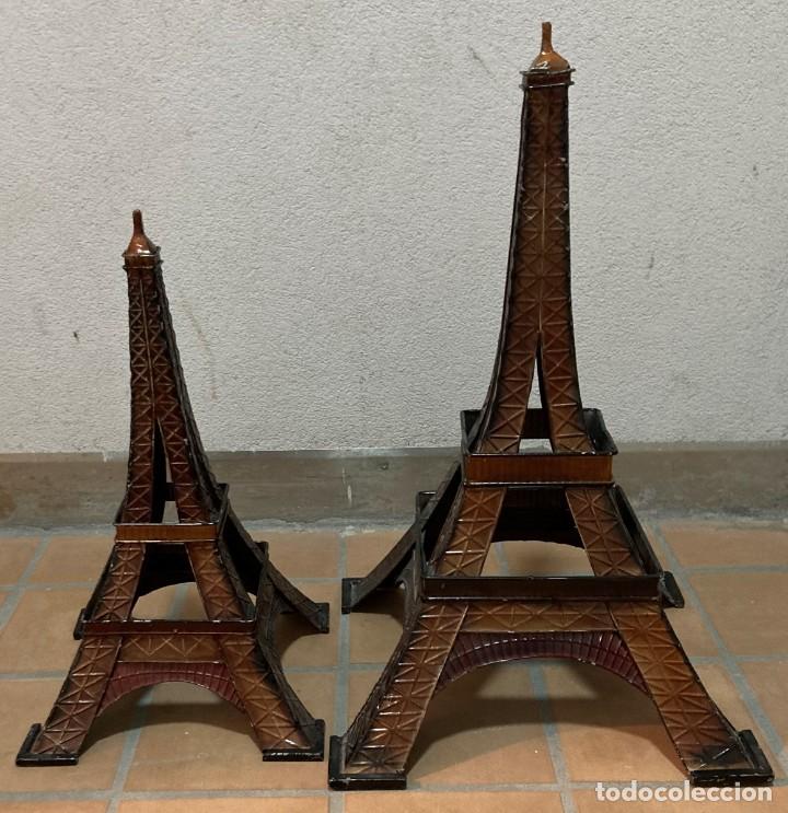 Vintage: Pareja de Torres Eiffel - Foto 1