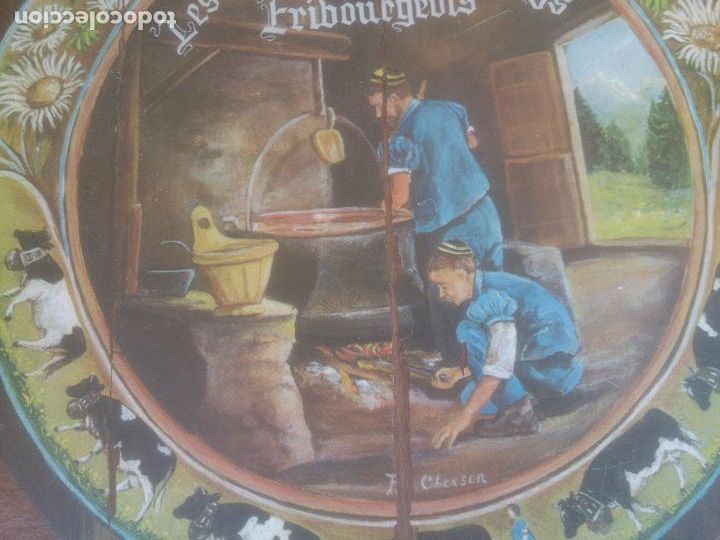Vintage: CURIOSA PALA DE MADERA DECORADA - Foto 2