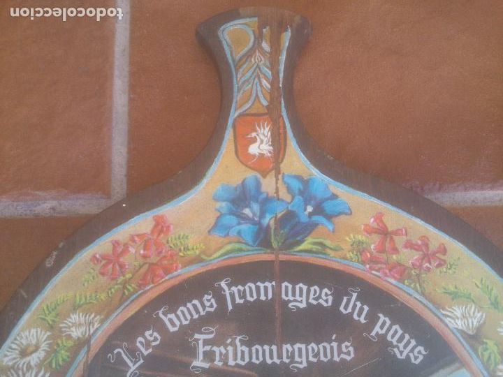 Vintage: CURIOSA PALA DE MADERA DECORADA - Foto 3