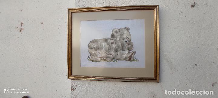 Vintage: cuadro de punto de cruz - Foto 1