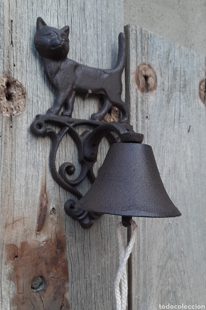 Vintage: Campana de hierro gato, camp365