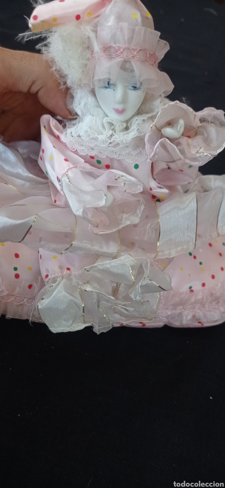 Vintage: Coj&iacute;n pierot figura porcelana vintage a&ntilde;os 70 , 80