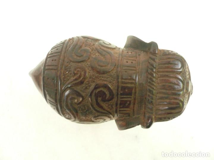 Vintage: ELEFANTE DE MADERA TALLA INDIA - Foto 4