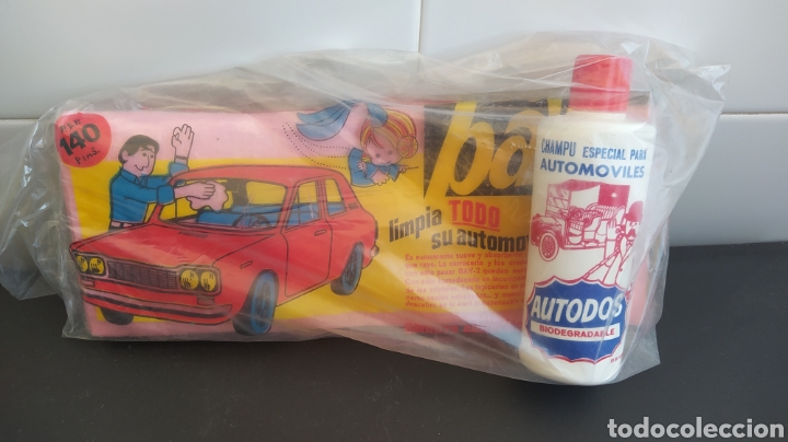 Vintage: ANTIGUA BAYETA - GAMUZA - BAY2 - AUTOMOVIL - PRODUCTO - DROGUERIA - PESETAS
