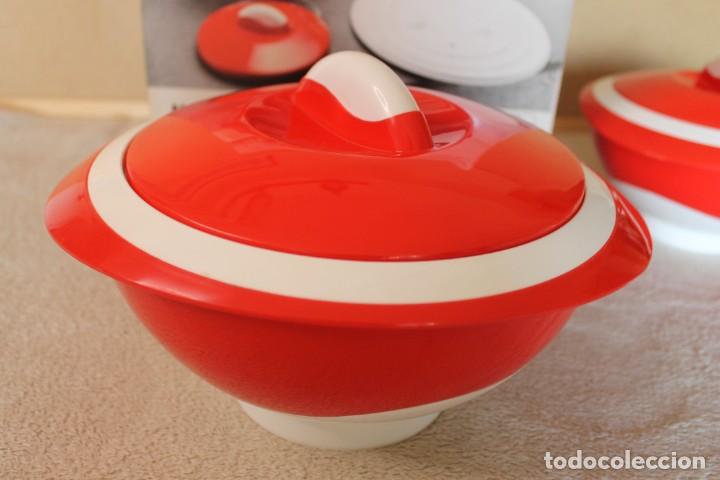 Vintage: SET DE 3 RECIPIENTES ISOT&Eacute;RMICOS MASTERCOOK PARA MICROONDAS - Foto 3