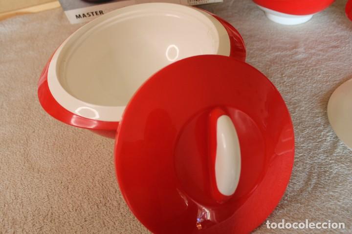 Vintage: SET DE 3 RECIPIENTES ISOT&Eacute;RMICOS MASTERCOOK PARA MICROONDAS - Foto 5