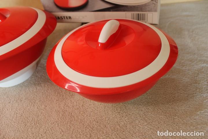 Vintage: SET DE 3 RECIPIENTES ISOT&Eacute;RMICOS MASTERCOOK PARA MICROONDAS - Foto 6