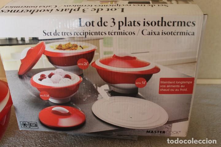 Vintage: SET DE 3 RECIPIENTES ISOT&Eacute;RMICOS MASTERCOOK PARA MICROONDAS - Foto 15