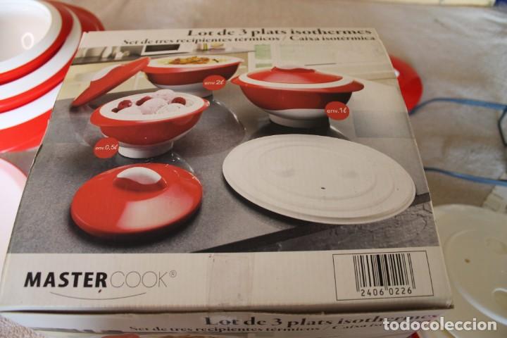 Vintage: SET DE 3 RECIPIENTES ISOT&Eacute;RMICOS MASTERCOOK PARA MICROONDAS - Foto 18