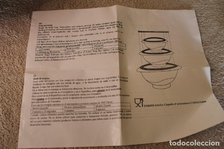 Vintage: SET DE 3 RECIPIENTES ISOT&Eacute;RMICOS MASTERCOOK PARA MICROONDAS - Foto 19