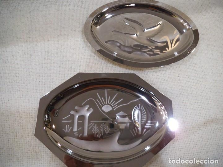 Vintage: BANDEJAS 2 ( CROMO ) RELIEVE - Foto 1
