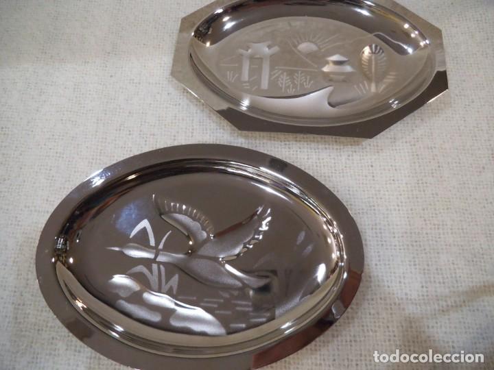 Vintage: BANDEJAS 2 ( CROMO ) RELIEVE - Foto 2