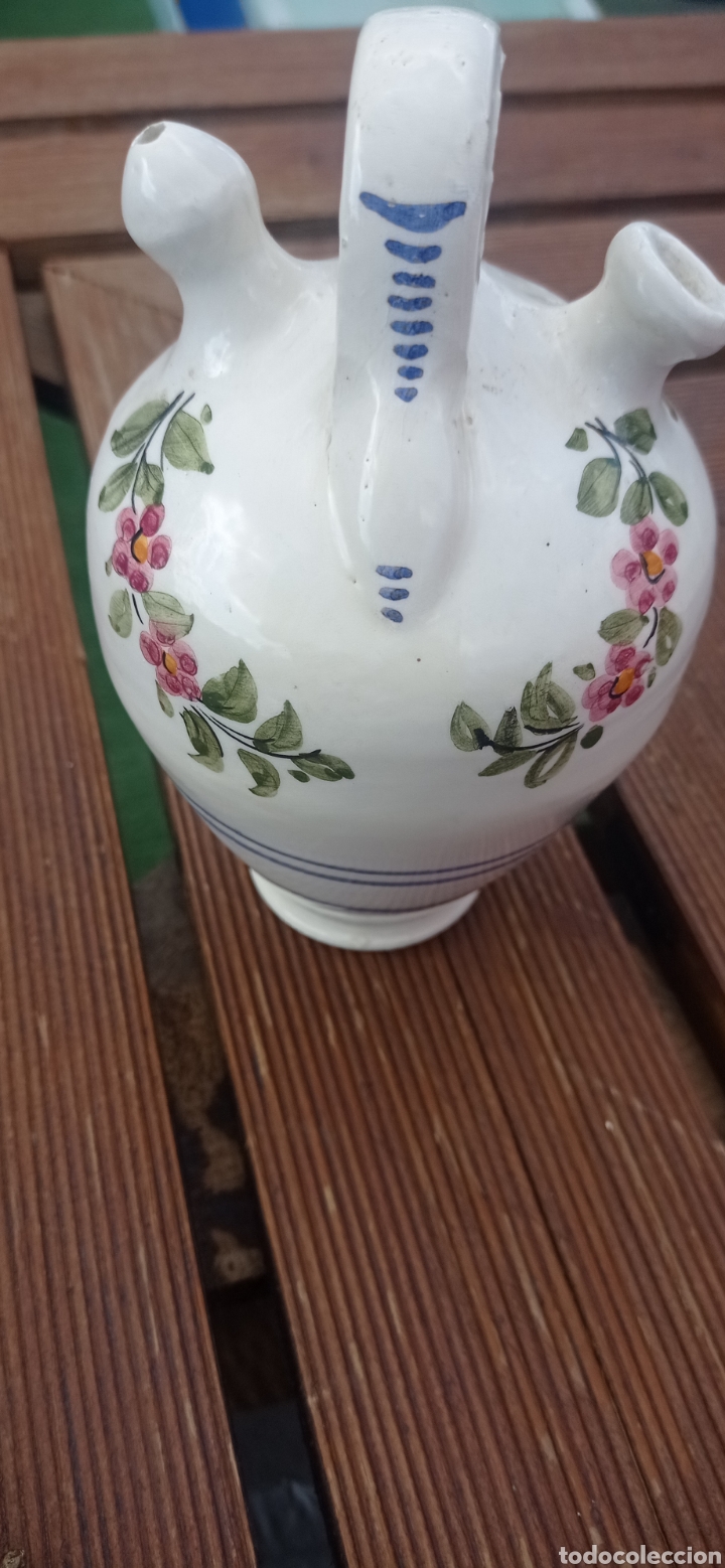 Vintage: Botijo peque&ntilde;o esmaltado - Foto 1