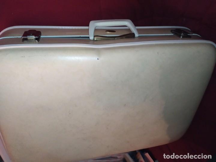 Vintage: ANTIGUA MALETA BLANCA VINTAGE A&Ntilde;OS 60 ? MARCA TAURO PRECIOSA