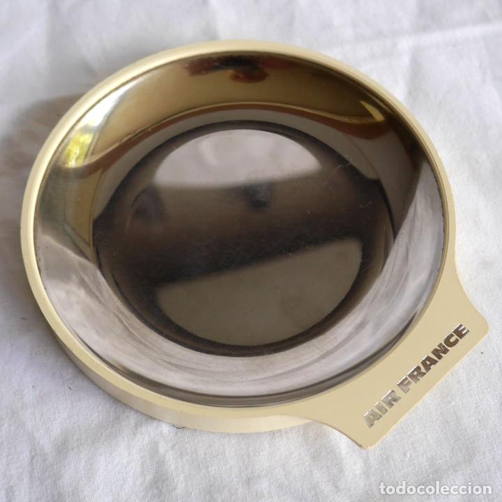 Vintage: Plato de metal y pl&aacute;stico Air France