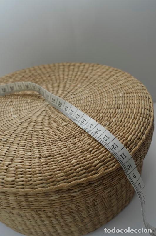 Vintage: CESTA MIMBRE CON TAPA - Foto 4