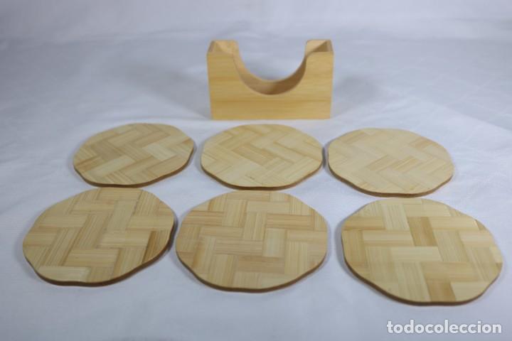 Vintage: Juego de seis posavasos chinos de bamb&uacute; - Foto 10