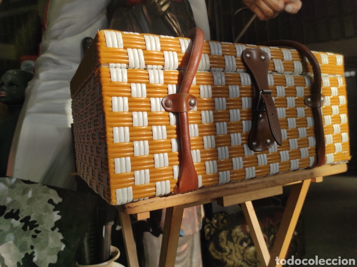 Vintage: Cesta de picnic vintage - Foto 3