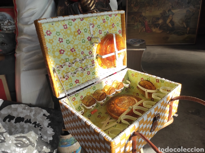 Vintage: Cesta de picnic vintage - Foto 6