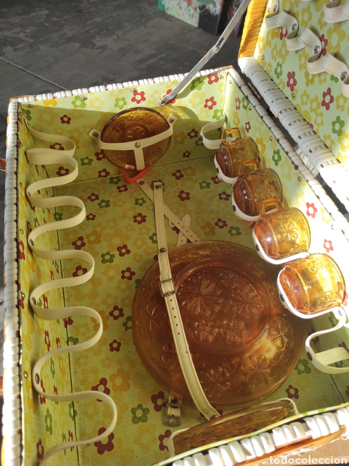 Vintage: Cesta de picnic vintage - Foto 7