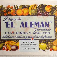 Vintage: SOBRE DE PURGANTE EL ALEMÁN