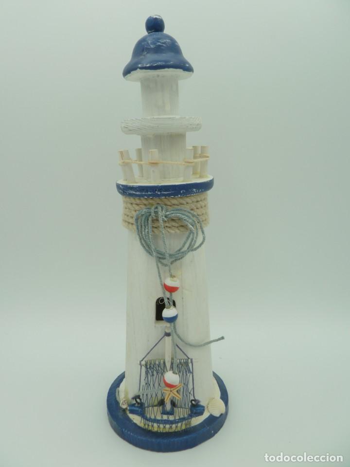 Vintage: Faro de madera, decoraci&oacute;n - Foto 3