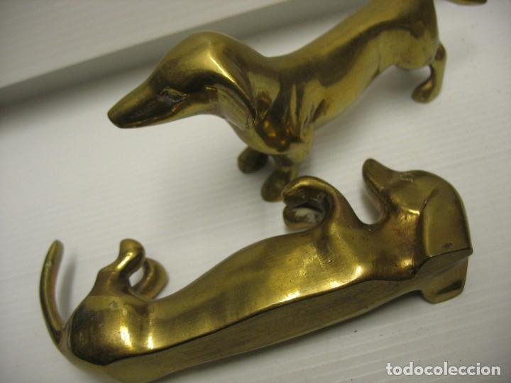 Vintage: bronce de pareja de perritos - Foto 2 - 293955788