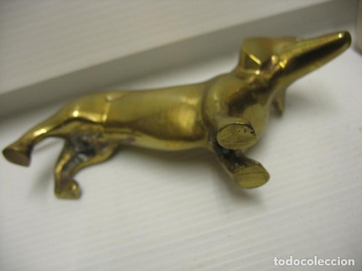Vintage: bronce de pareja de perritos - Foto 5 - 293955788
