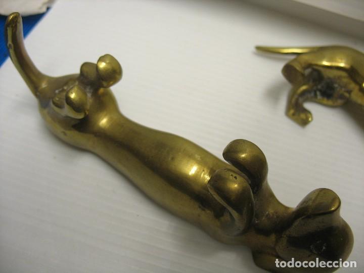 Vintage: bronce de pareja de perritos - Foto 6 - 293955788