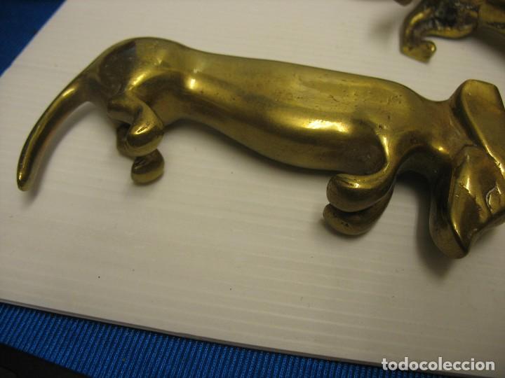 Vintage: bronce de pareja de perritos - Foto 7 - 293955788