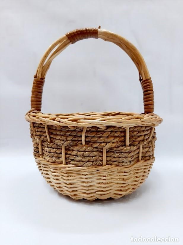 Vintage: Cesta de mimbre vintage - Foto 1