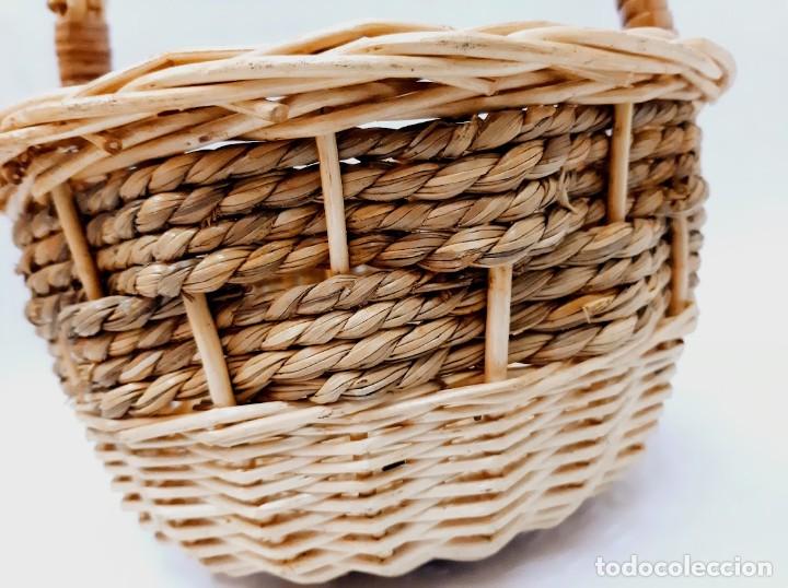 Vintage: Cesta de mimbre vintage - Foto 3