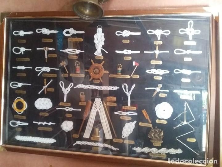 Vintage: CUADRO CON DIFERENTES NUDOS MARINEROS