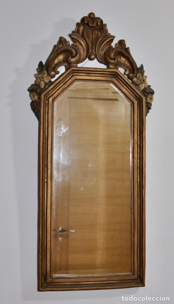 Vintage: Espejo policromado en madera - Foto 1
