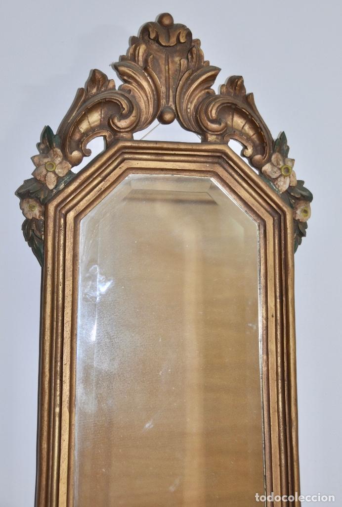 Vintage: Espejo policromado en madera - Foto 3