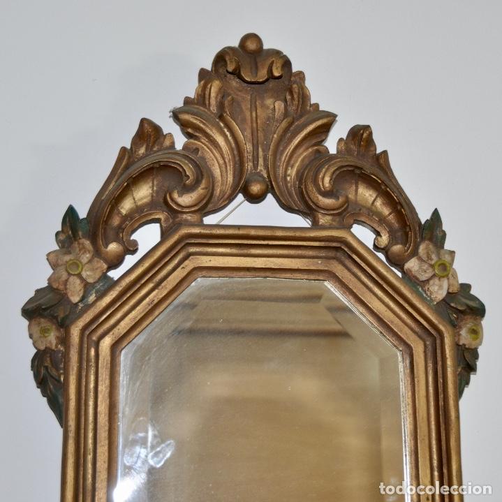 Vintage: Espejo policromado en madera - Foto 4