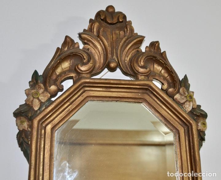 Vintage: Espejo policromado en madera - Foto 7