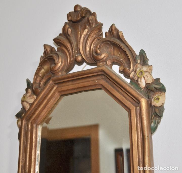 Vintage: Espejo policromado en madera - Foto 10