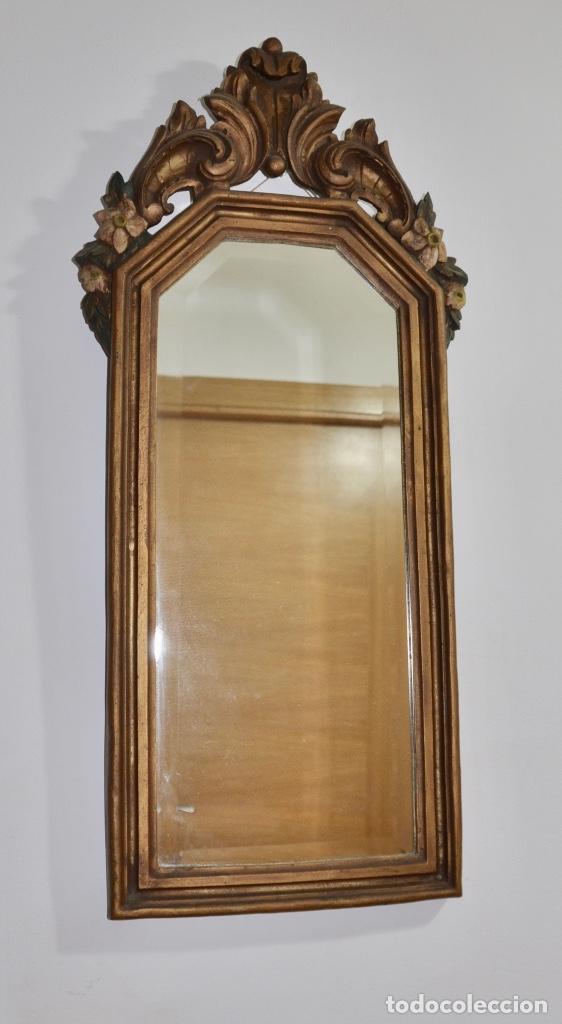 Vintage: Espejo policromado en madera - Foto 11