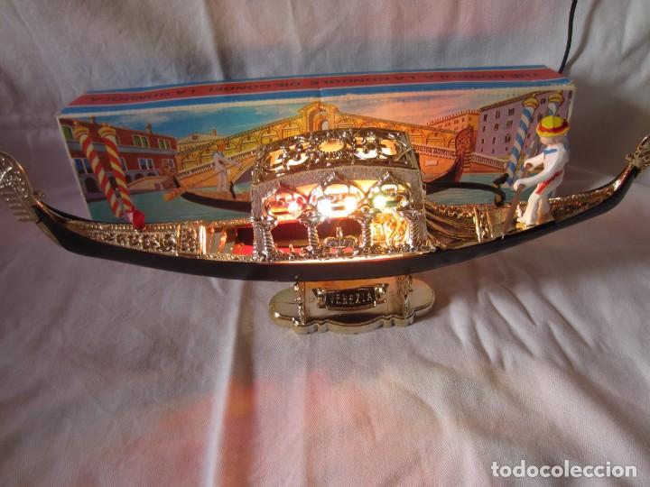 Vintage: Bonita Gondola Veneciana con Luces (Lampara de Mesa)