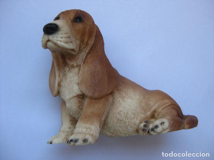 Vintage: PERRO DE RESINA BASSET HOUND - CASTAGNA