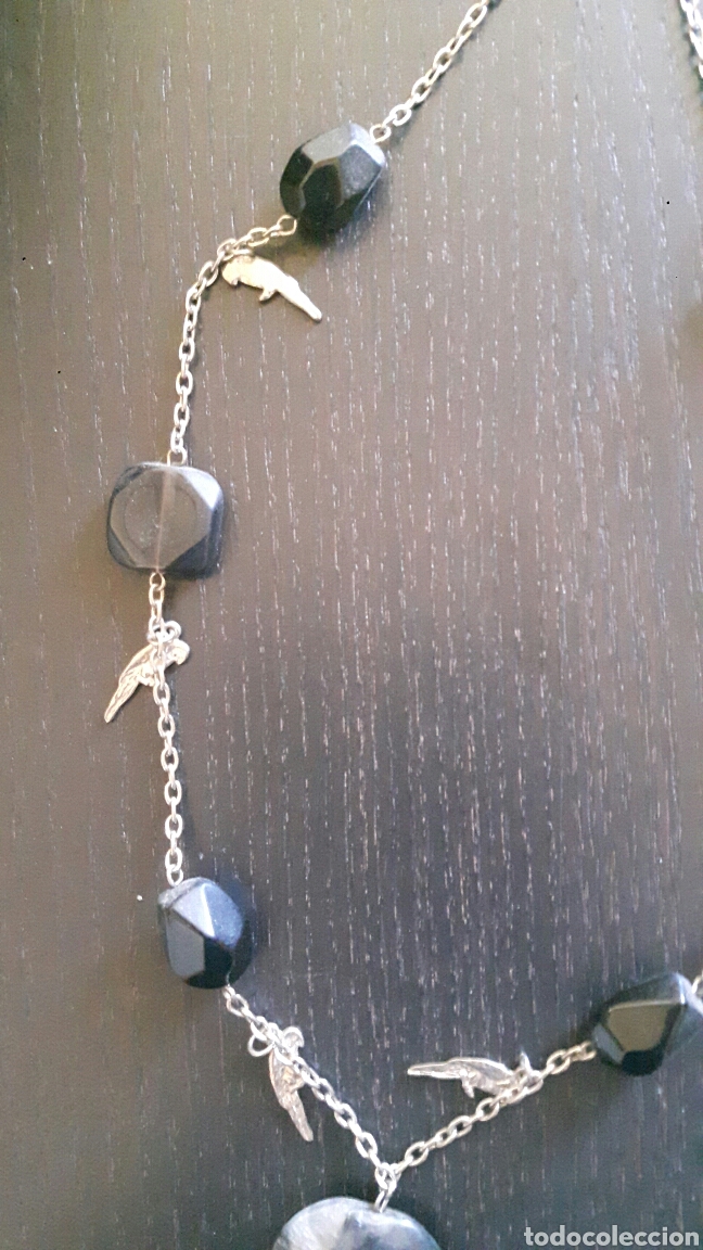 Vintage: Collar largo plateado americano - Foto 3