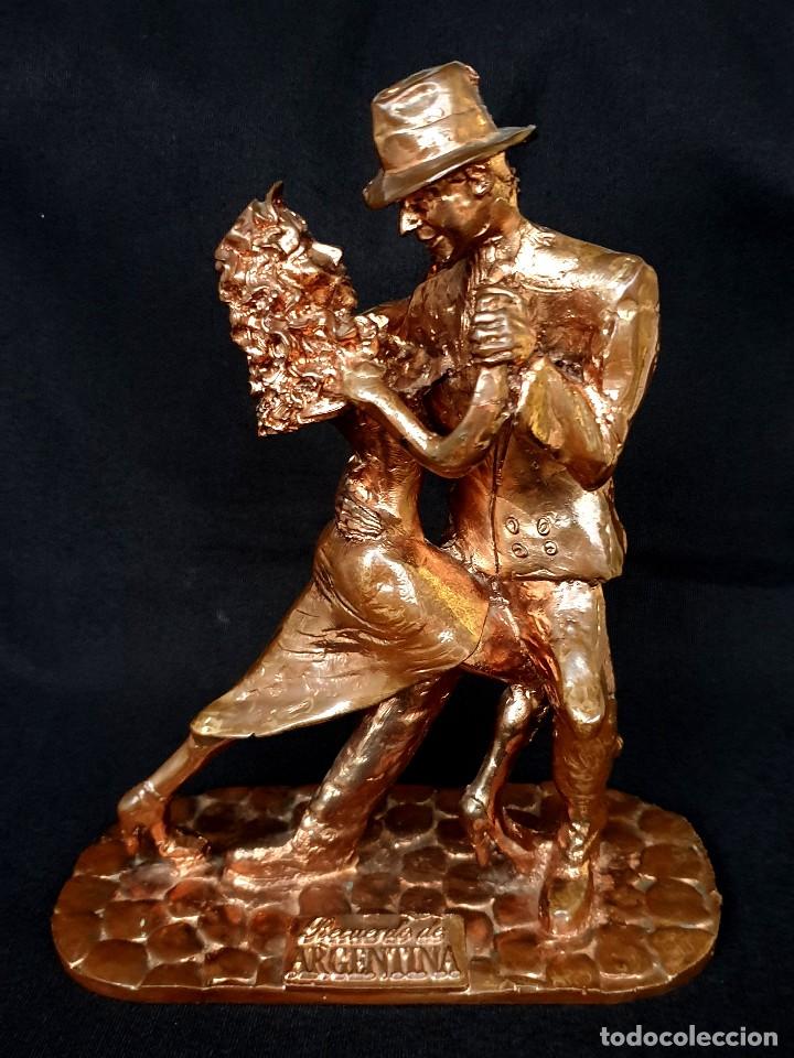 Vintage: FIGURA PAREJA BAILANDO TANGO - SELLO RUBIES ARGENTINA