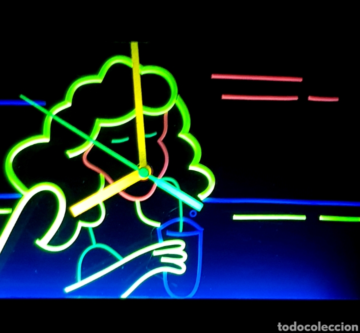 Vintage: Reloj sobremesa o pared NeonClock - Foto 5