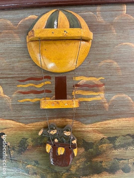 Vintage: Cuadro Vintage en relieve madera Balloon Hight - Foto 2