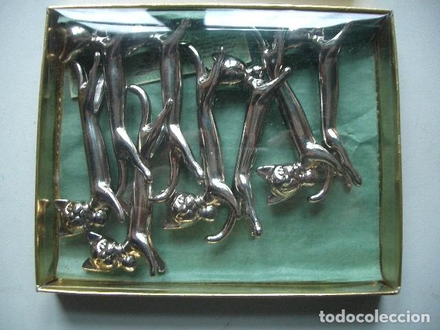 Vintage: Posacubiertos metal plateado