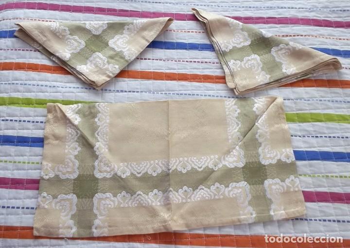 Vintage: 3 SERVILLETAS DE MANTEL A&Ntilde;OS 60 - Foto 6