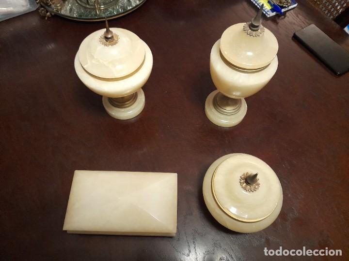 Vintage: Juego de tocador Alabastro - Foto 1