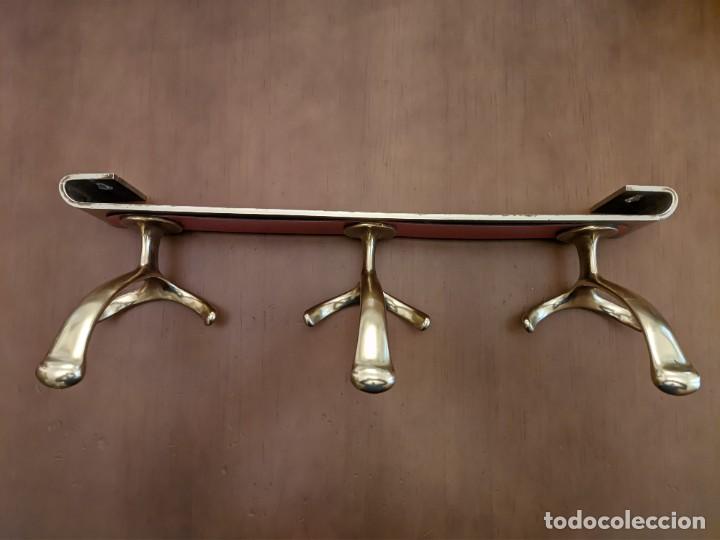 Vintage: PERCHERO METAL DORADO - Foto 3